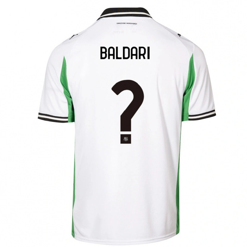 Danxen Criança Camisola Luca Baldari #0 Branco Verde Preto Alternativa 2025/26 Camisa Brasil