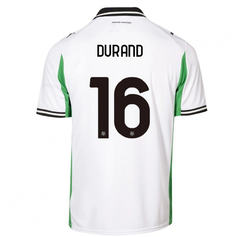 Danxen Criança Camisola Solène Durand #16 Branco Verde Preto Alternativa 2025/26 Camisa Brasil