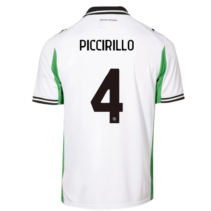 Danxen Criança Camisola Michele Piccirillo #4 Branco Verde Preto Alternativa 2025/26 Camisa Brasil
