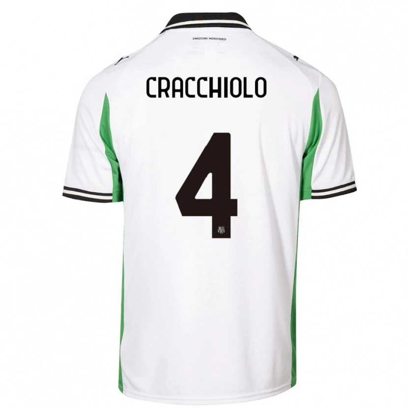Danxen Criança Camisola Leonardo Cracchiolo #4 Branco Verde Preto Alternativa 2025/26 Camisa Brasil