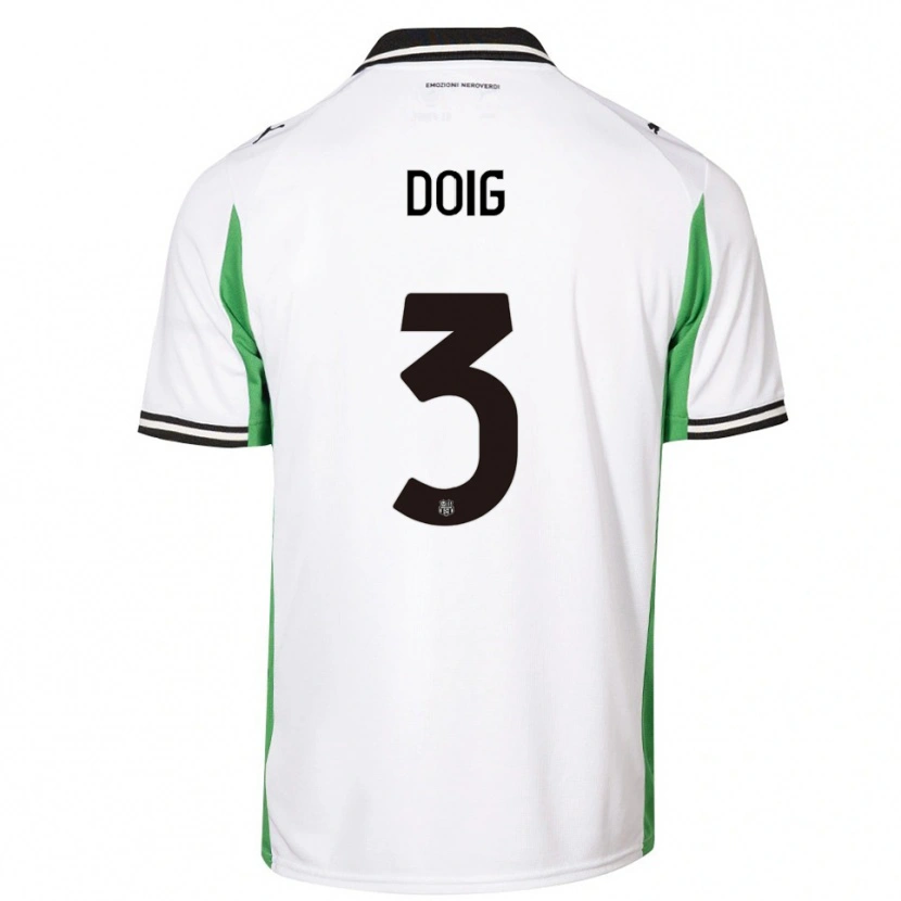 Danxen Criança Camisola Josh Doig #3 Branco Verde Preto Alternativa 2025/26 Camisa Brasil