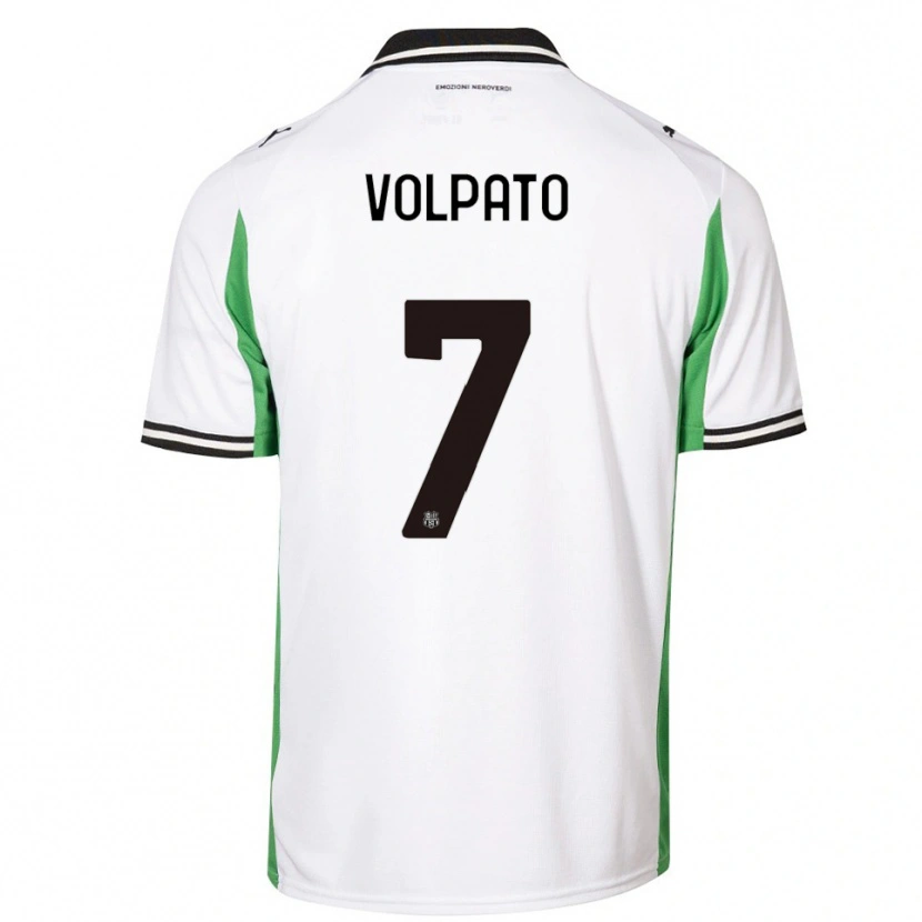 Danxen Criança Camisola Cristian Volpato #7 Branco Verde Preto Alternativa 2025/26 Camisa Brasil