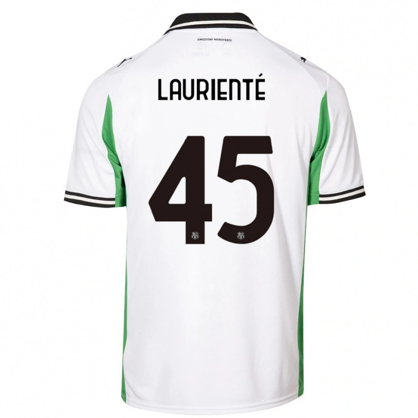 Danxen Criança Camisola Armand Laurienté #45 Branco Verde Preto Alternativa 2025/26 Camisa Brasil