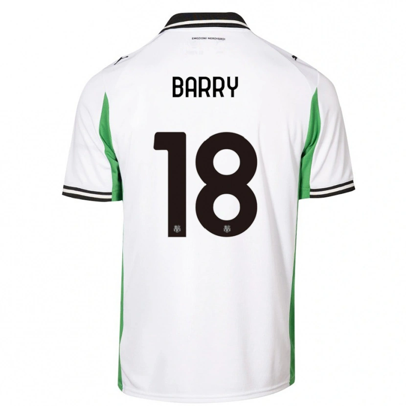 Danxen Criança Camisola Omar Barry #18 Branco Verde Preto Alternativa 2025/26 Camisa Brasil