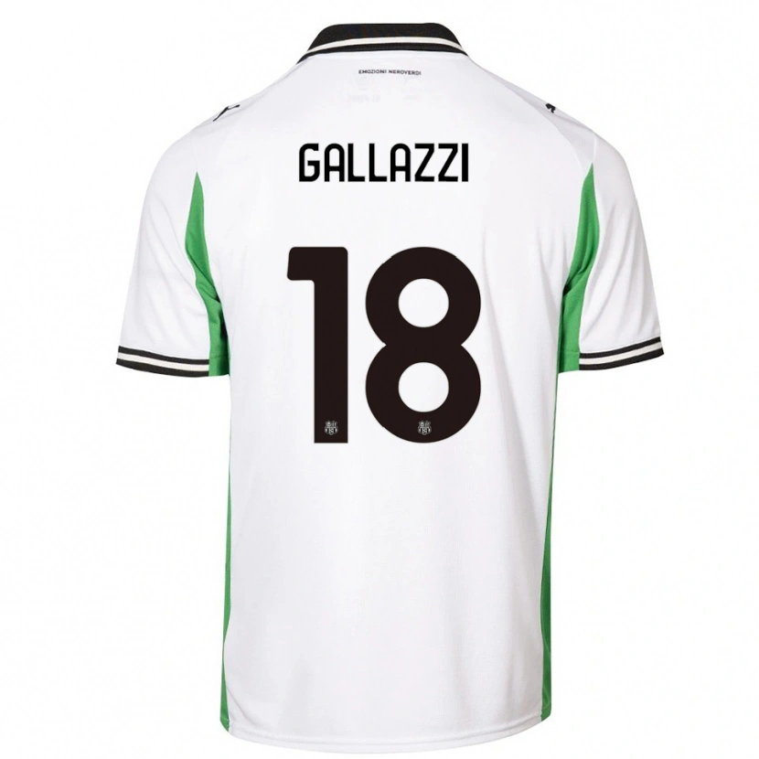 Danxen Criança Camisola Valentina Gallazzi #18 Branco Verde Preto Alternativa 2025/26 Camisa Brasil