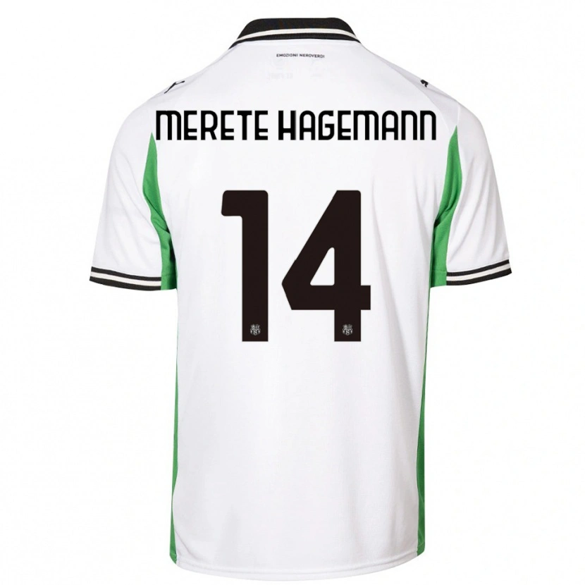 Danxen Criança Camisola Maja Merete Hagemann #14 Branco Verde Preto Alternativa 2025/26 Camisa Brasil