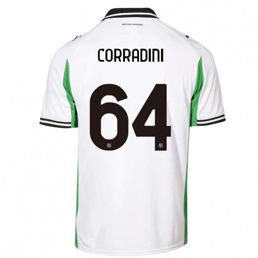 Danxen Criança Camisola Francesco Corradini #64 Branco Verde Preto Alternativa 2025/26 Camisa Brasil