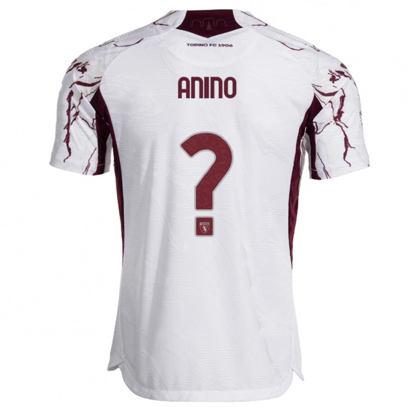 Danxen Criança Camisola Riccardo Anino #0 Branco Borgonha Alternativa 2025/26 Camisa Brasil