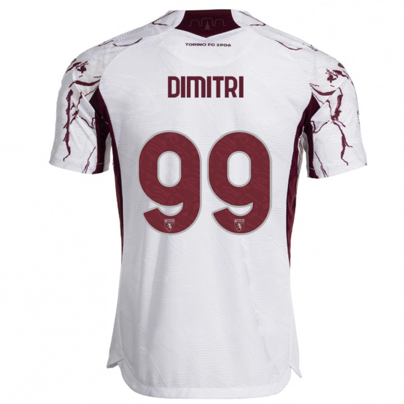 Danxen Criança Camisola Matteo Dimitri #99 Branco Borgonha Alternativa 2025/26 Camisa Brasil