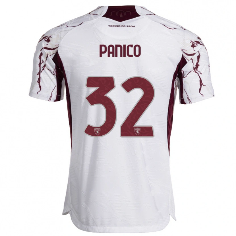 Danxen Criança Camisola Patrizia Panico #32 Branco Borgonha Alternativa 2025/26 Camisa Brasil