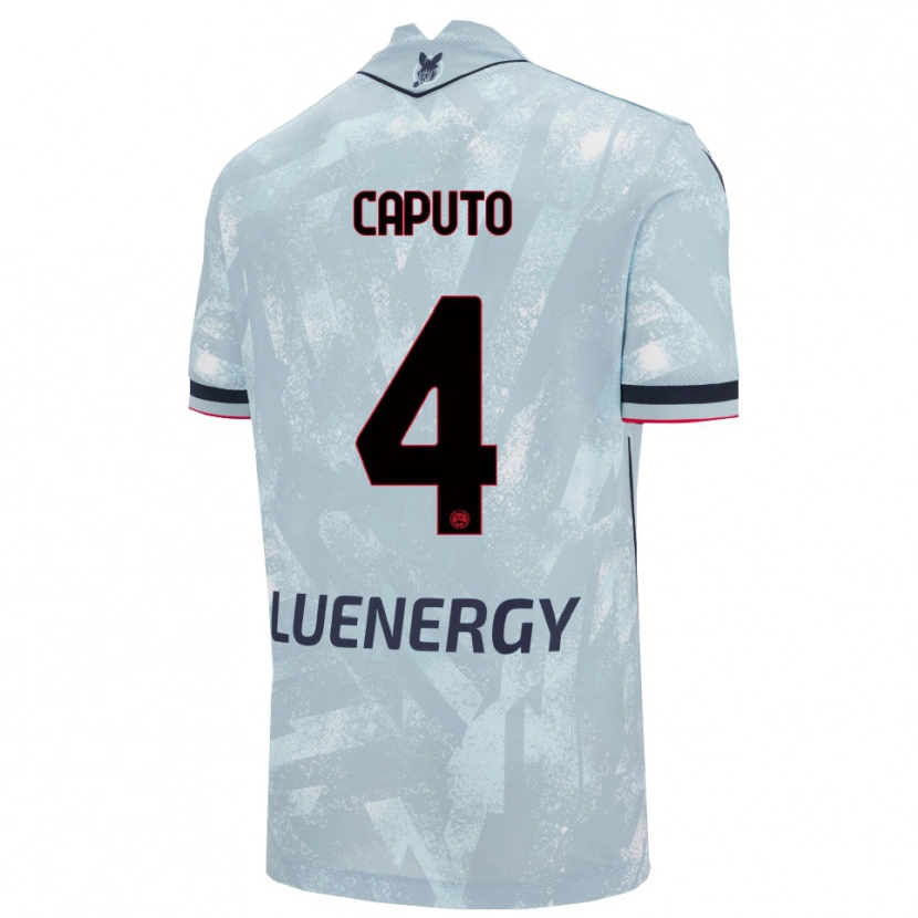 Danxen Criança Camisola Luigi Caputo #4 Azul Claro Preto Alternativa 2025/26 Camisa Brasil