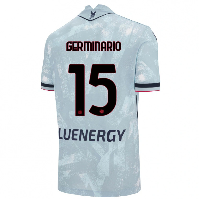 Danxen Criança Camisola Mattia Germinario #15 Azul Claro Preto Alternativa 2025/26 Camisa Brasil