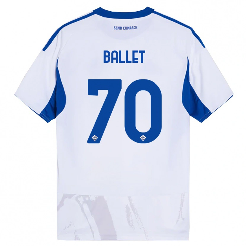 Danxen Criança Camisola Samuel Ballet #70 Branco Azul Alternativa 2025/26 Camisa Brasil