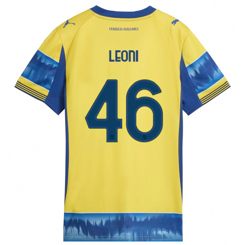 Danxen Criança Camisola Giovanni Leoni #46 Amarelo Azul Alternativa 2025/26 Camisa Brasil