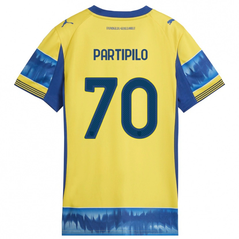 Danxen Criança Camisola Anthony Partipilo #70 Amarelo Azul Alternativa 2025/26 Camisa Brasil