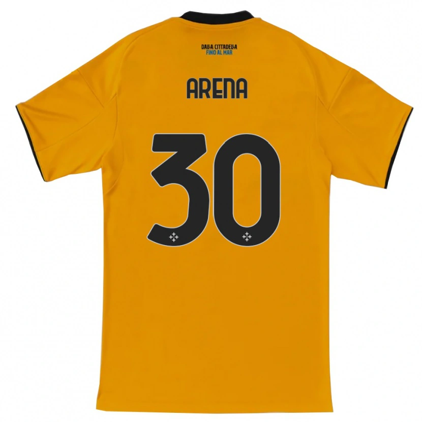 Danxen Criança Camisola Alessandro Arena #30 Laranja Azul Alternativa 2025/26 Camisa Brasil