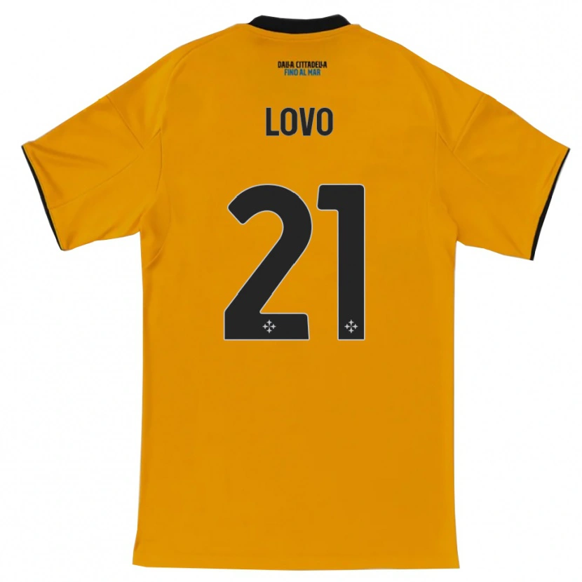 Danxen Criança Camisola Christian Lovo #21 Laranja Azul Alternativa 2025/26 Camisa Brasil