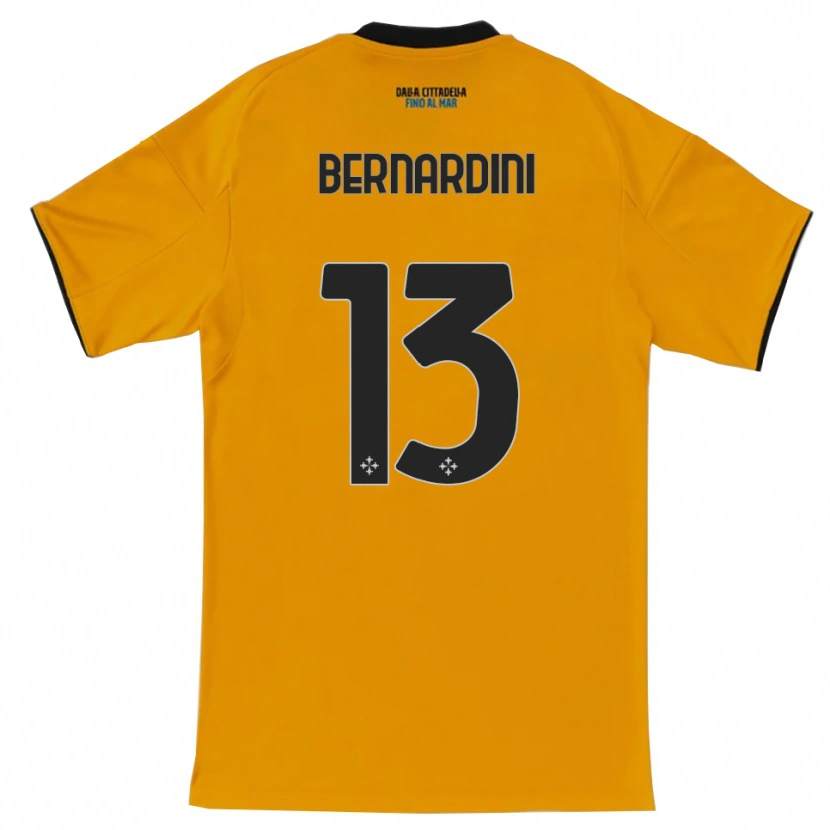 Danxen Criança Camisola Andrea Bernardini #13 Laranja Azul Alternativa 2025/26 Camisa Brasil