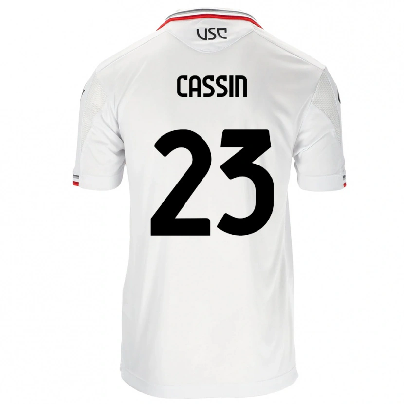 Danxen Criança Camisola Marco Cassin #23 Branco Vermelho Alternativa 2025/26 Camisa Brasil