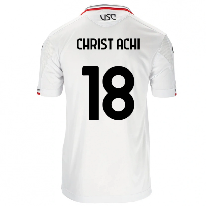 Danxen Criança Camisola Ange Christ Achi #18 Branco Vermelho Alternativa 2025/26 Camisa Brasil