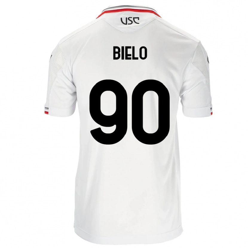 Danxen Criança Camisola Manu Bielo #90 Branco Vermelho Alternativa 2025/26 Camisa Brasil