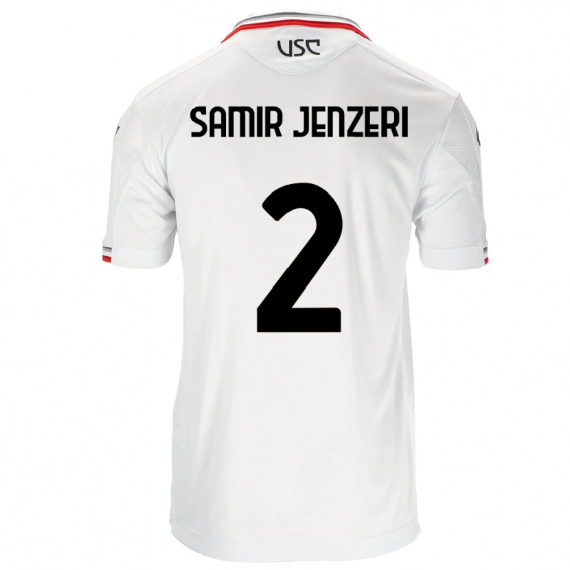 Danxen Criança Camisola Gabriele Samir Jenzeri #2 Branco Vermelho Alternativa 2025/26 Camisa Brasil