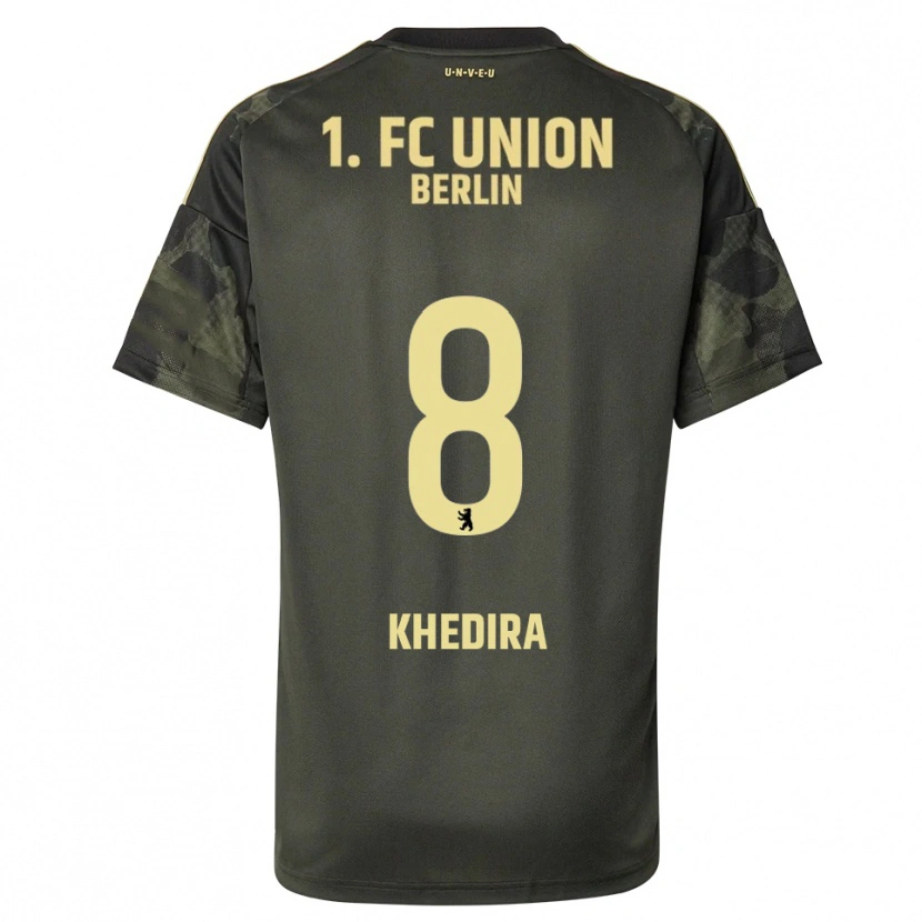 Danxen Criança Camisola Rani Khedira #8 Verde Escuro Preto Alternativa 2025/26 Camisa Brasil