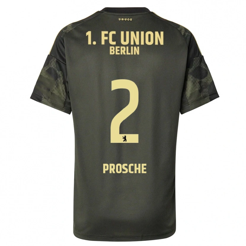 Danxen Criança Camisola Leon Prosche #2 Verde Escuro Preto Alternativa 2025/26 Camisa Brasil