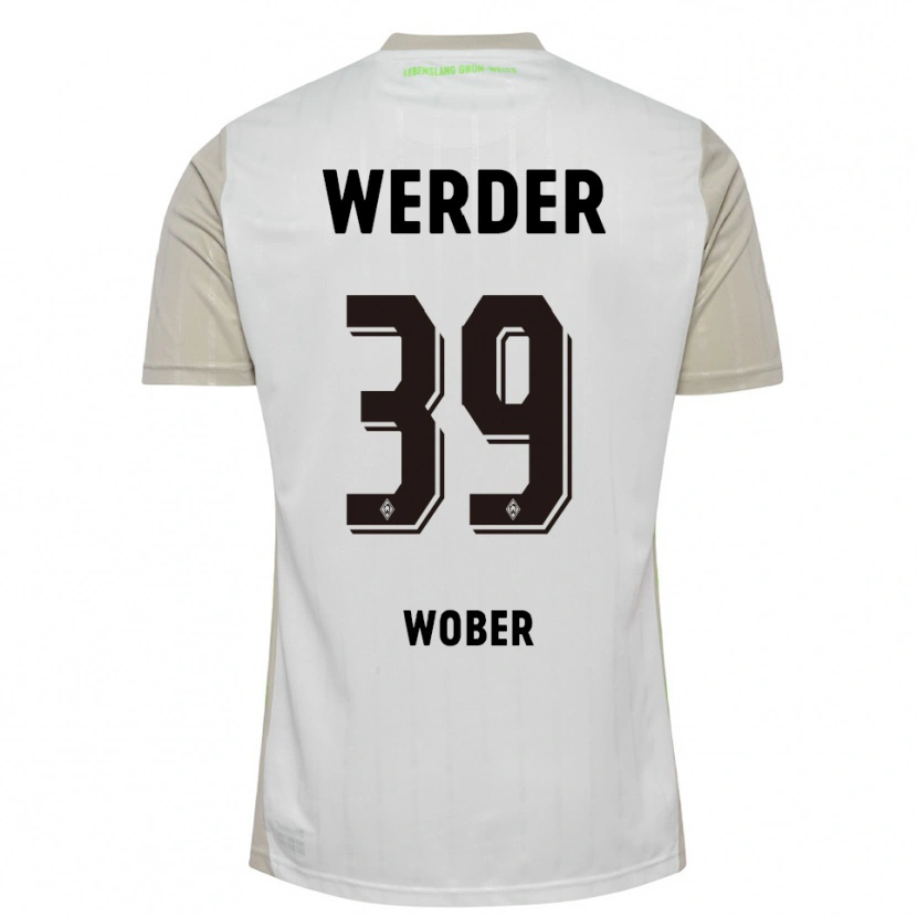 Danxen Criança Camisola Maximilian Wöber #39 Branco Preto Alternativa 2025/26 Camisa Brasil