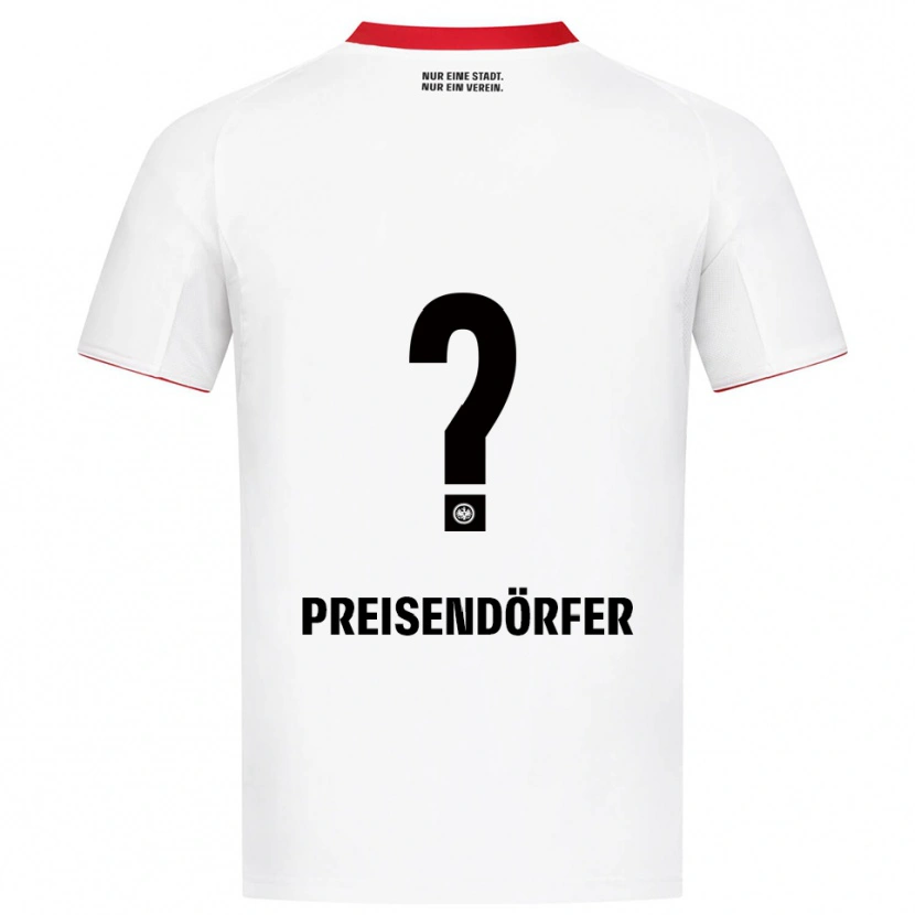 Danxen Criança Camisola Constantin Preisendörfer #0 Branco Vermelho Alternativa 2025/26 Camisa Brasil
