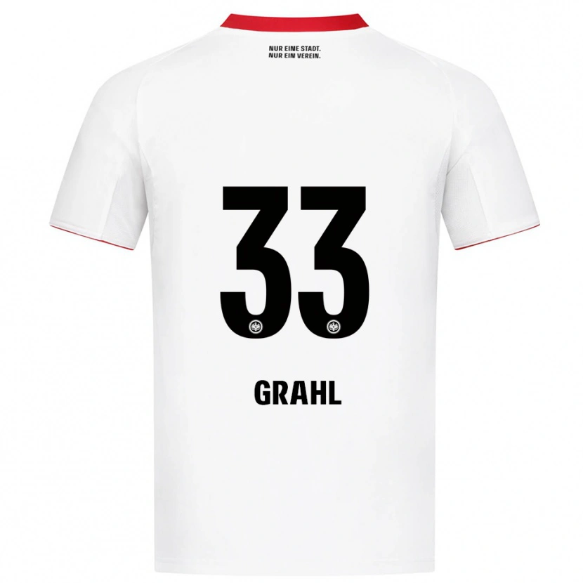 Danxen Criança Camisola Jens Grahl #33 Branco Vermelho Alternativa 2025/26 Camisa Brasil
