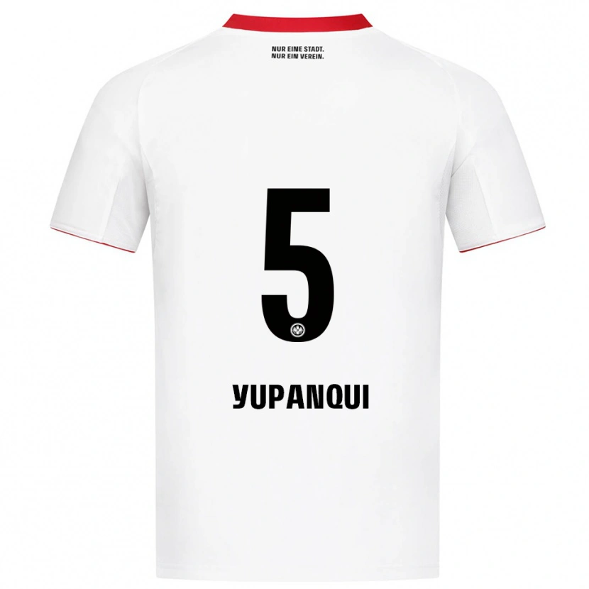 Danxen Criança Camisola Philipp Eisele Yupanqui #5 Branco Vermelho Alternativa 2025/26 Camisa Brasil