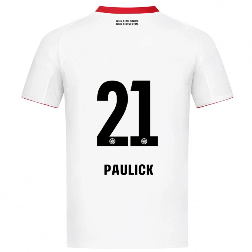 Danxen Criança Camisola Lea Paulick #21 Branco Vermelho Alternativa 2025/26 Camisa Brasil