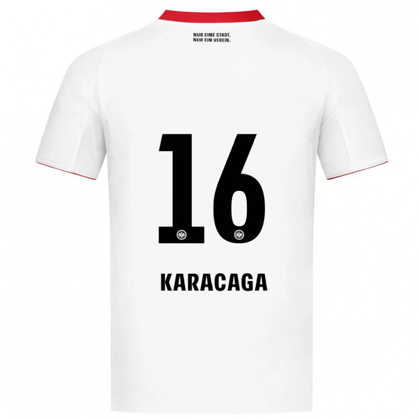 Danxen Criança Camisola Tom Karacaga #16 Branco Vermelho Alternativa 2025/26 Camisa Brasil