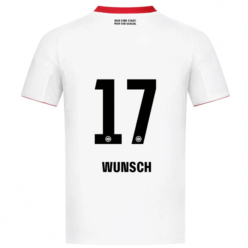 Danxen Criança Camisola Paul Wünsch #17 Branco Vermelho Alternativa 2025/26 Camisa Brasil