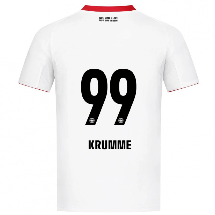 Danxen Criança Camisola Janne Krumme #99 Branco Vermelho Alternativa 2025/26 Camisa Brasil