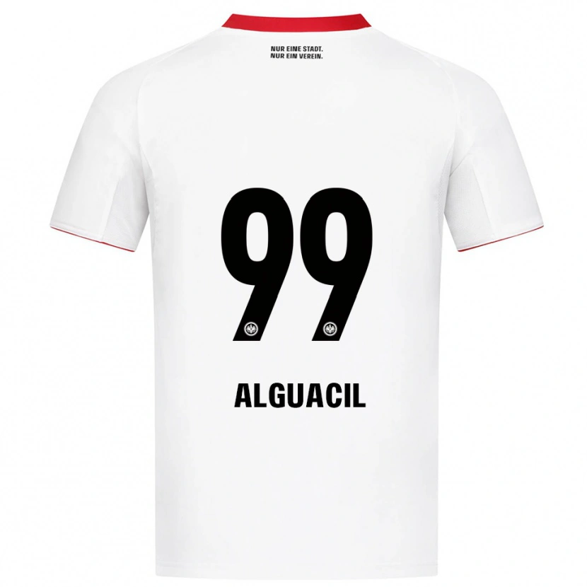 Danxen Criança Camisola Ainhoa Alguacil #99 Branco Vermelho Alternativa 2025/26 Camisa Brasil