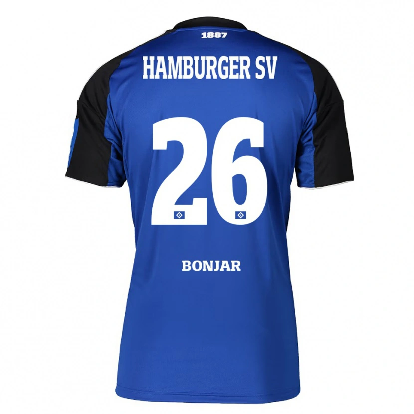 Danxen Criança Camisola Amir Bonjar #26 Azul Preto Alternativa 2025/26 Camisa Brasil