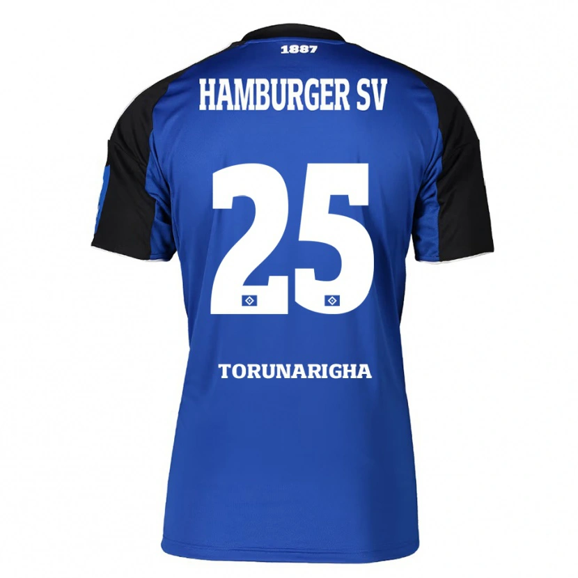 Danxen Criança Camisola Jordan Torunarigha #25 Azul Preto Alternativa 2025/26 Camisa Brasil