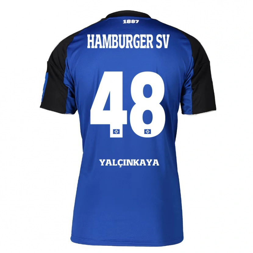Danxen Criança Camisola Bilal Yalcinkaya #48 Azul Preto Alternativa 2025/26 Camisa Brasil