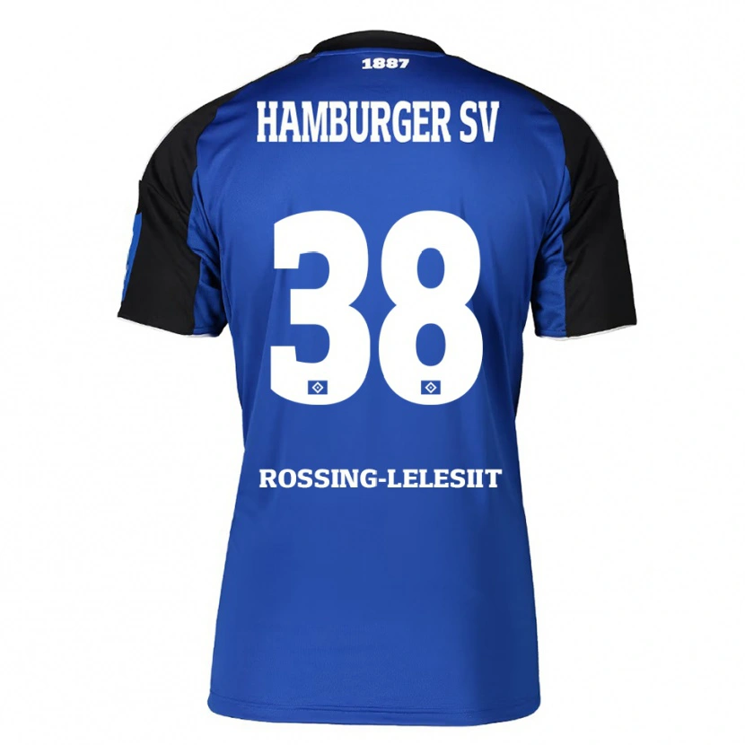 Danxen Criança Camisola Alexander Røssing-Lelesiit #38 Azul Preto Alternativa 2025/26 Camisa Brasil