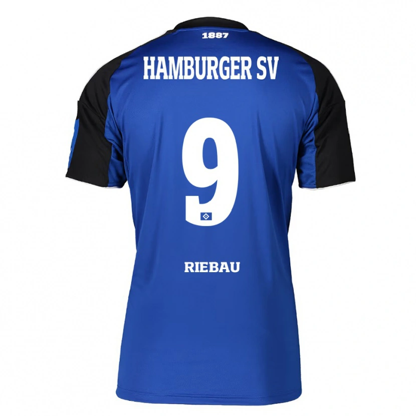 Danxen Criança Camisola Henry Riebau #9 Azul Preto Alternativa 2025/26 Camisa Brasil