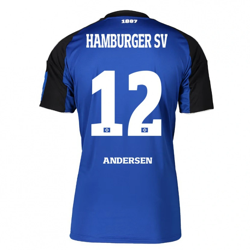 Danxen Criança Camisola Patrick Andersen #12 Azul Preto Alternativa 2025/26 Camisa Brasil