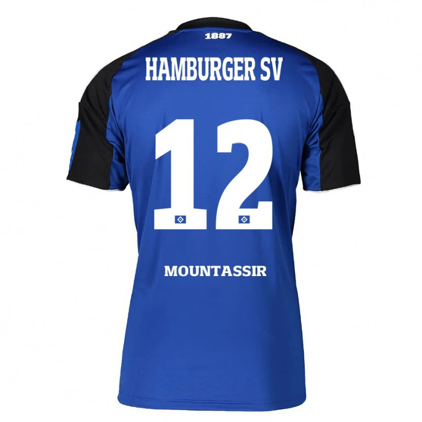 Danxen Criança Camisola Youssef Mountassir #12 Azul Preto Alternativa 2025/26 Camisa Brasil