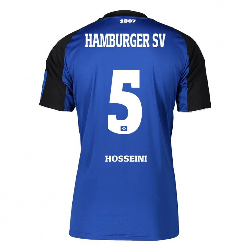 Danxen Criança Camisola Reza Hosseini #5 Azul Preto Alternativa 2025/26 Camisa Brasil