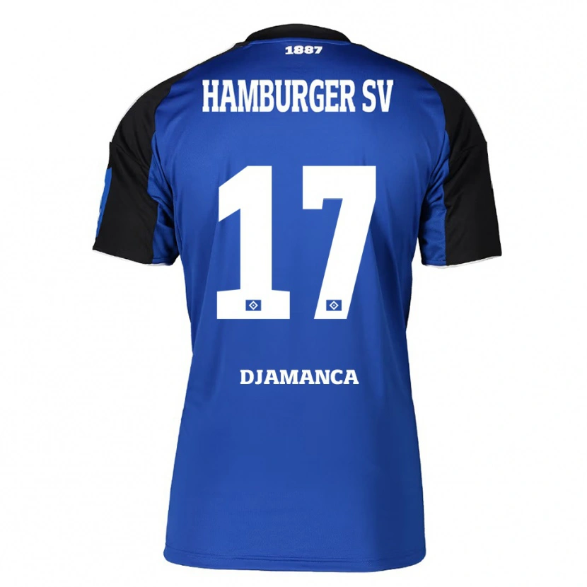 Danxen Criança Camisola Ismaila Djamanca #17 Azul Preto Alternativa 2025/26 Camisa Brasil