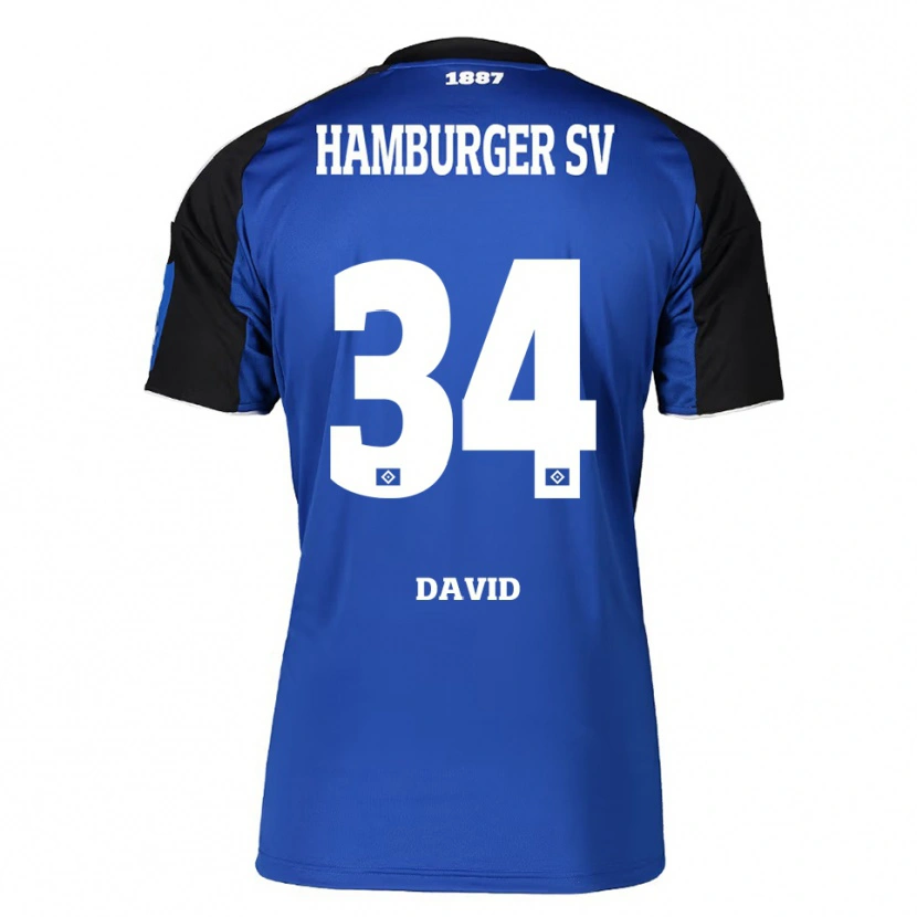 Danxen Criança Camisola Jonas David #34 Azul Preto Alternativa 2025/26 Camisa Brasil