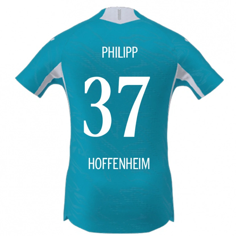 Danxen Criança Camisola Luca Philipp #37 Azul Celeste Alternativa 2025/26 Camisa Brasil