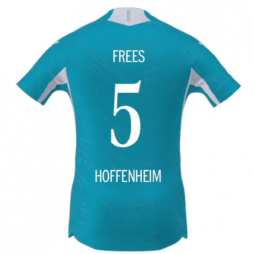 Danxen Criança Camisola Kelven Frees #5 Azul Celeste Alternativa 2025/26 Camisa Brasil