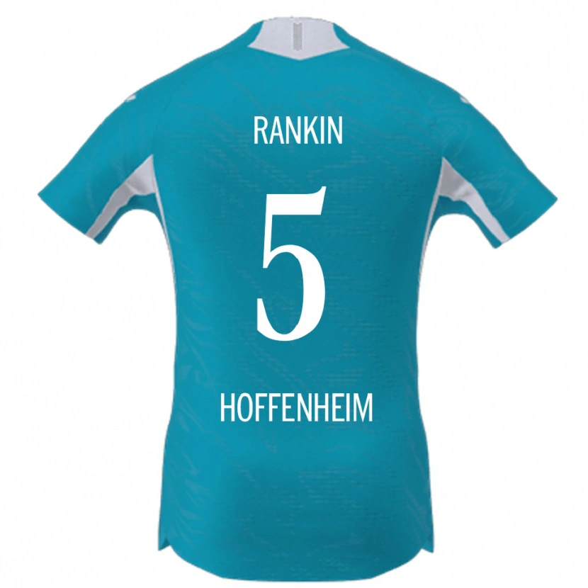 Danxen Criança Camisola Jamilla Rankin #5 Azul Celeste Alternativa 2025/26 Camisa Brasil